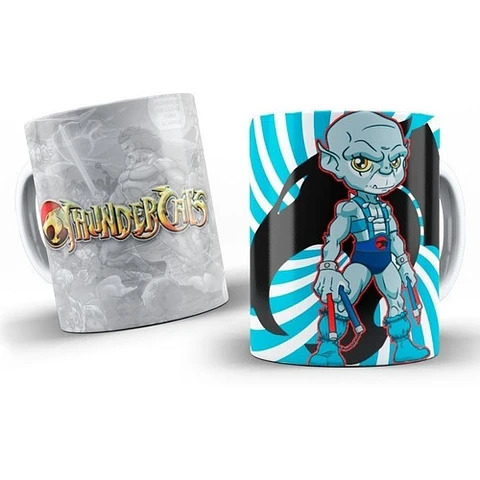 Kit Diseños Plantillas Tazas Thundercats Chibi Sublimación 1