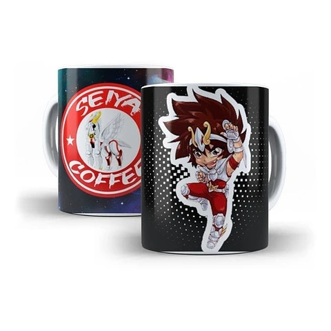 Diseños Plantillas Tazas Caballeros Del Zodiaco Sublimación