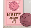 Kit Imprimible Basket Basquet Basketball Rosa Candy Bar