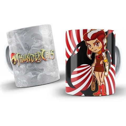 Kit Diseños Plantillas Tazas Thundercats Chibi Sublimación 1