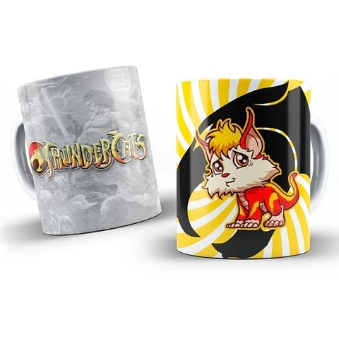 Kit Diseños Plantillas Tazas Thundercats Chibi Sublimación 1