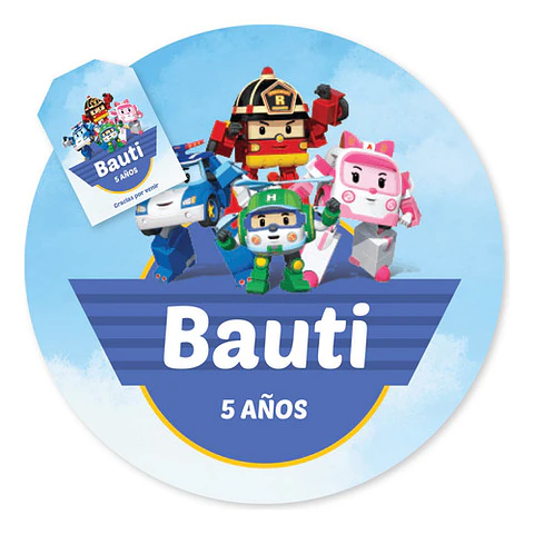 Kit Imprimible Robo Car Robocar Poli