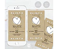 Kit Imprimible Textura Papel Kraft Candy Bar Tukit