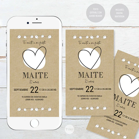 Kit Imprimible Textura Papel Kraft Candy Bar Tukit