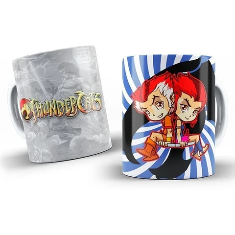 Kit Diseños Plantillas Tazas Thundercats Chibi Sublimación 1