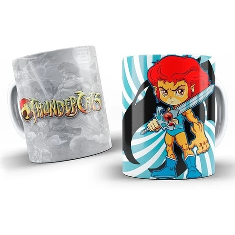 Kit Diseños Plantillas Tazas Thundercats Chibi Sublimación 1