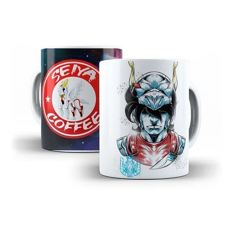 Diseños Plantillas Tazas Caballeros Del Zodiaco Sublimación