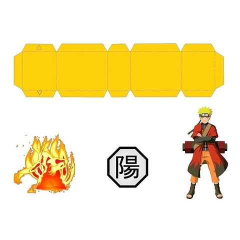 Kit Imprimible Naruto Letras 3d Editable + Imágene Png