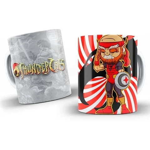 Kit Diseños Plantillas Tazas Thundercats Chibi Sublimación 1