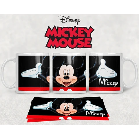 Diseños Plantillas Tazas Mickey Mouse Disney Sublimación M1