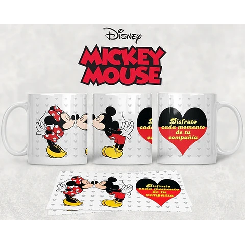 Diseños Plantillas Tazas Mickey Mouse Disney Sublimación M1