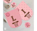 Kit Imprimible Basket Basquet Basketball Rosa Candy Bar