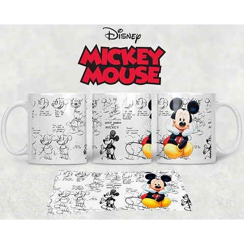 Diseños Plantillas Tazas Mickey Mouse Disney Sublimación M1