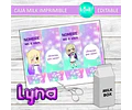 Caja Imprimible Grande Milk Box Editable Lyna Youtuber