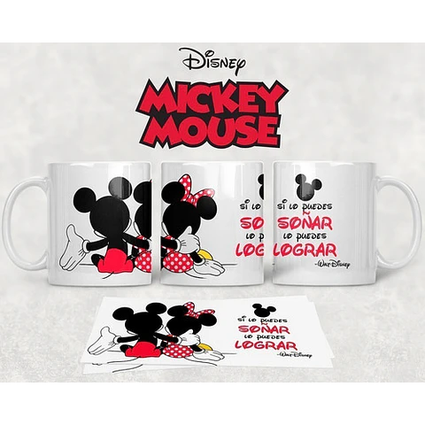 Diseños Plantillas Tazas Mickey Mouse Disney Sublimación M1