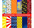 Kit Super Héroes Clipart Imágenes Png Y Papeles Digitales