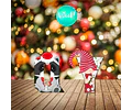 Kit Imprimible Mini Letras 3d Editables Navidad