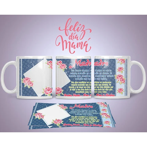 Diseños Plantillas Tazas C/ Foto Día De La Madre Sublimar M8