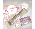 Kit Imprimible Mariposas Vintage Candy Bar Tukit