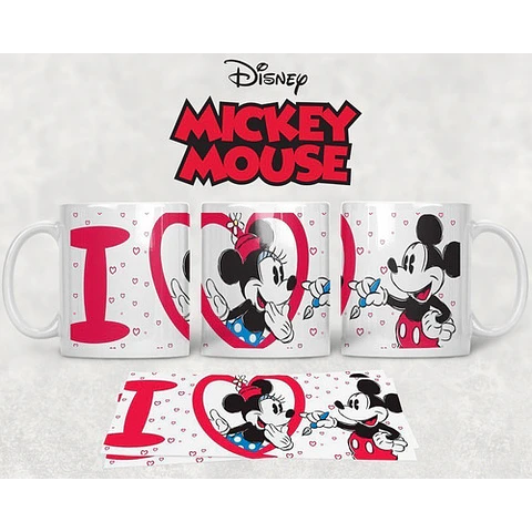 Diseños Plantillas Tazas Mickey Mouse Disney Sublimación M1