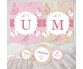 Kit Imprimible Mariposas Vintage Candy Bar Tukit