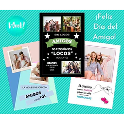 Kit X 12 Plantillas Editables En Power Point Día Del Amigo