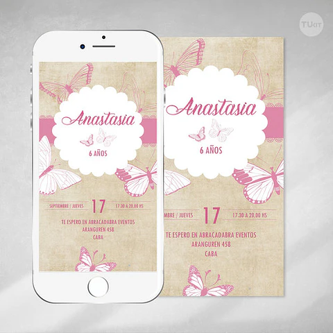 Kit Imprimible Mariposas Vintage Candy Bar Tukit