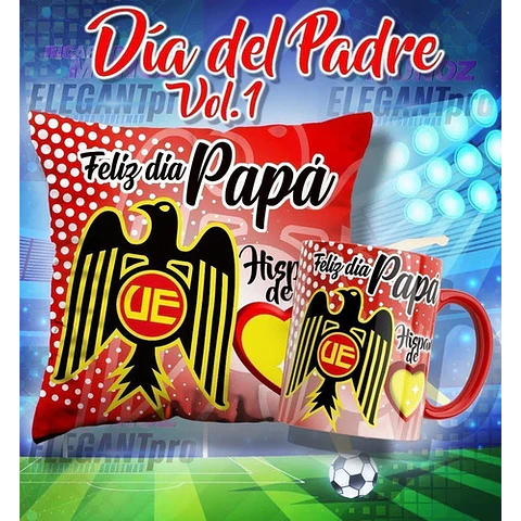 40 Plantillas Sublimación Padre Tazas Cojines Futbol Chile