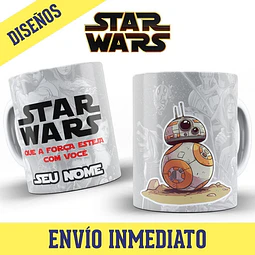 Kit Diseños Plantillas Tazas Star Wars Sublimación M3