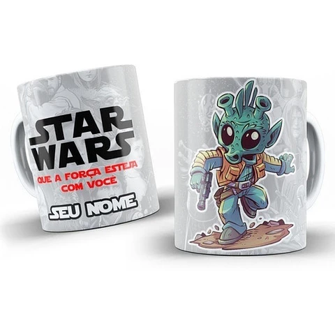Kit Diseños Plantillas Tazas Star Wars Sublimación M3