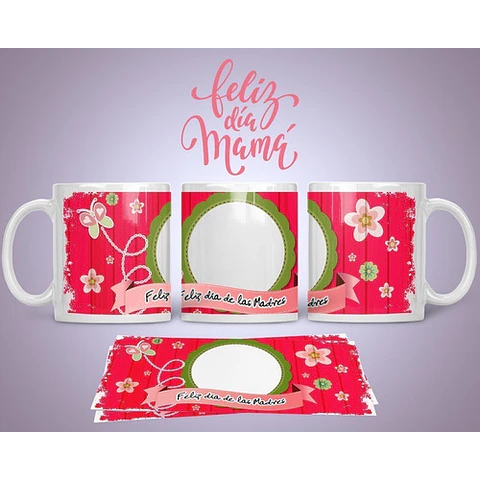 Diseños Plantillas Tazas C/ Foto Día De La Madre Sublimar M8