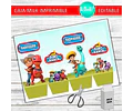 Caja Grande Milk Box Imprimible Dino Ranch Para Personalizar