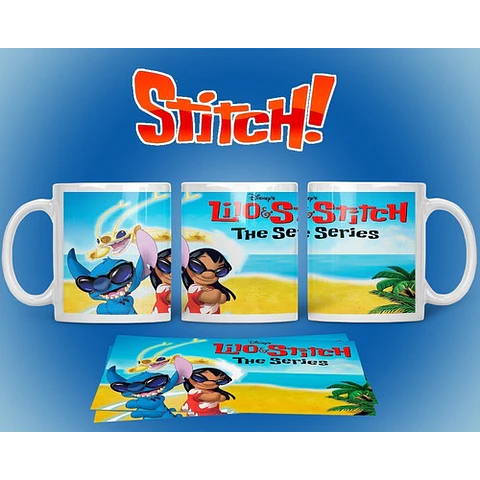 Kit Diseños Plantillas Tazas Stitch Ohana Sublimación M1