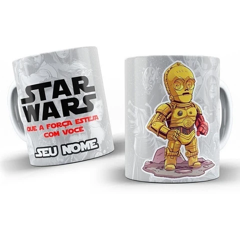 Kit Diseños Plantillas Tazas Star Wars Sublimación M3