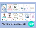 Plantilla Editable En Powerpoint De Nacimiento X 12!!