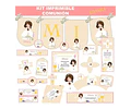 Kit Imprimible Comunión Nena 100% Editable Candy Bar Deco
