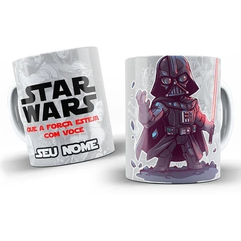 Kit Diseños Plantillas Tazas Star Wars Sublimación M3