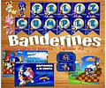 Kit Imprimible Sonic Cumpleaños Candy Bar Fiesta Cotillon..