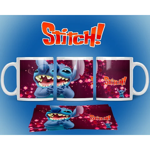 Kit Diseños Plantillas Tazas Stitch Ohana Sublimación M1