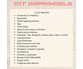 Kit Imprimible Comunión Nena 100% Editable Candy Bar Deco