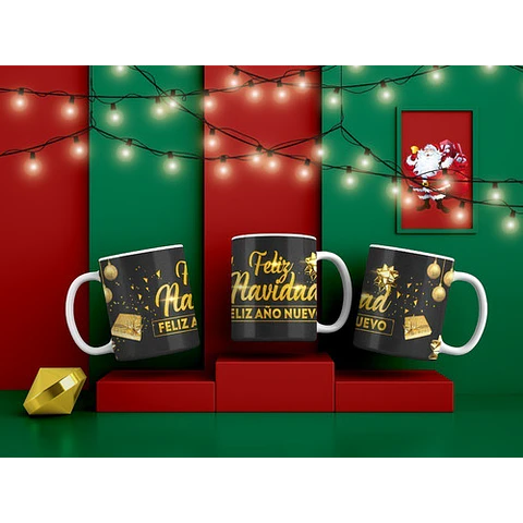 Plantillas Diseños Para Tazas Navidad Sublimación M53