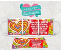 Diseños Plantillas Tazas San Valentin Amor Sublimación M2 