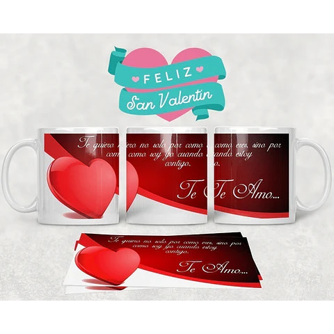 Diseños Plantillas Tazas San Valentin Amor Sublimación M2 