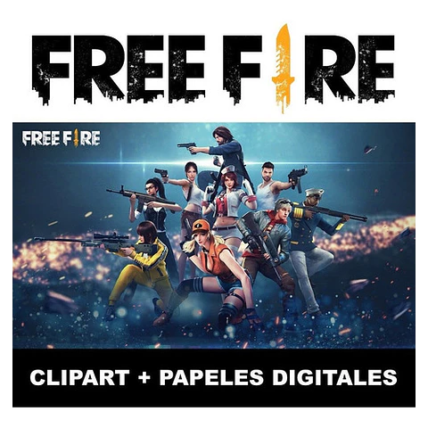 Kit Free Fire Clipart Png Y Papeles Digitales