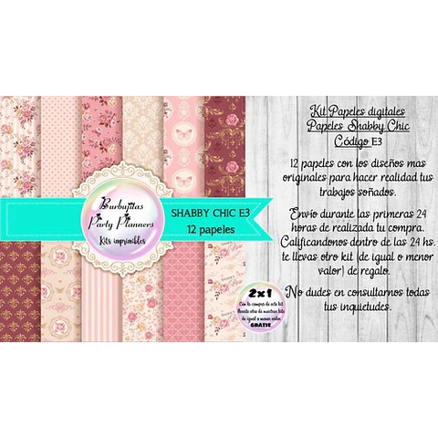 Papeles Digitales Fondos Shabby Chic Rosa Y Bordo E3