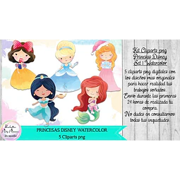 Cliparts Imagenes Png Princesas Disney 1 Watercolor Acuarela