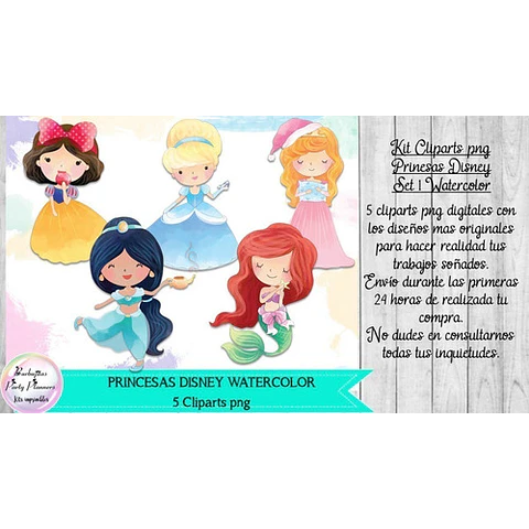 Cliparts Imagenes Png Princesas Disney 1 Watercolor Acuarela