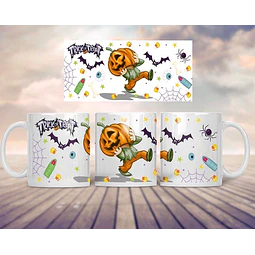 Pack Plantillas Sublimación Tazas - Halloween #3 + Regalo