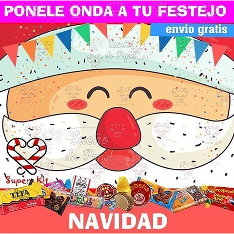 Kit Imprimible Navidad Mega Pack Diamante
