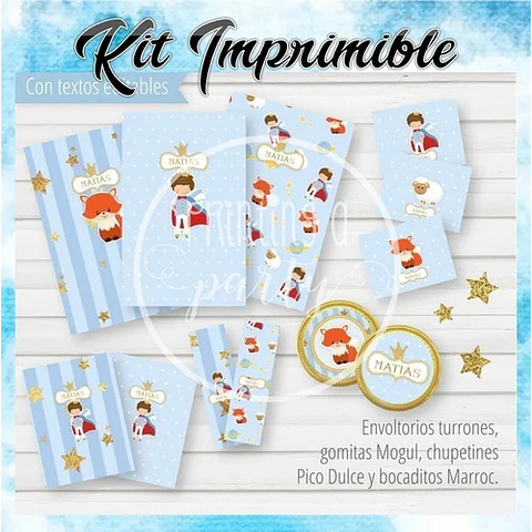 Kit Imprimible Candy Bar El Principito El Más Completo
